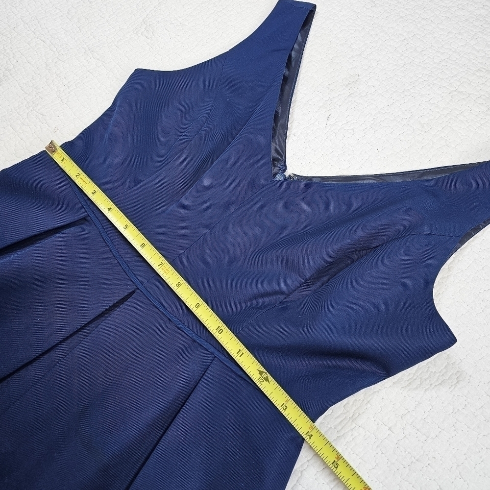 J. Crew Kami Fit and Flare Navy Vicose Dress - Picture 8 of 15